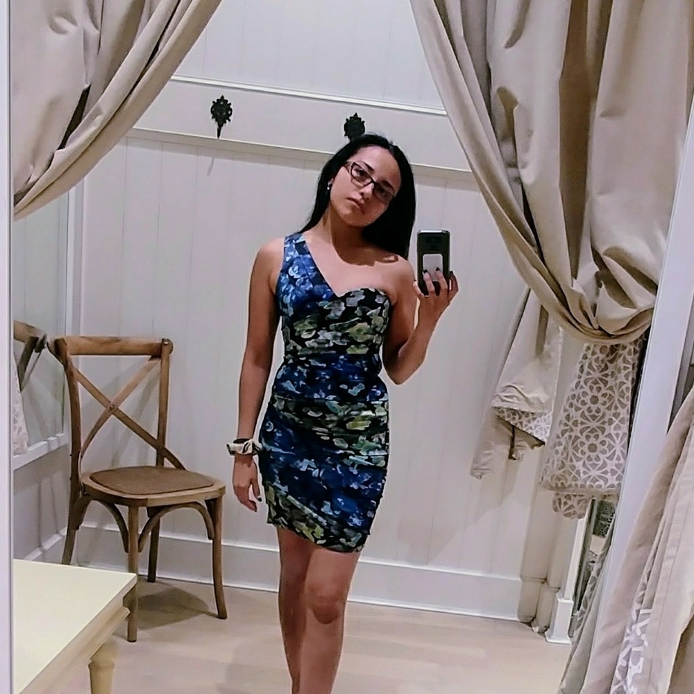 BCBGMaxAzria one shoulder mini Dress